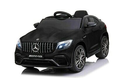 Mercedes GLC 63S AMG Ride On Car coupe 12V with LEATHER seat, EVA tyres and MP4 - Black