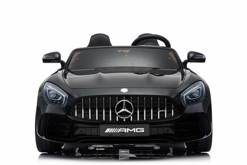 OFFICIAL LICENSED 24V KIDS ELECTRIC RIDE ON MERCEDES GT R AMG 4WD WITH PARENTAL REMOTE CONTROL - 2 SEATER MODEL GREEN