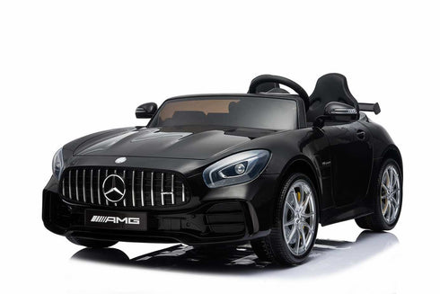 OFFICIAL LICENSED 24V KIDS ELECTRIC RIDE ON MERCEDES GT R AMG 4WD WITH PARENTAL REMOTE CONTROL - 2 SEATER MODEL GREEN