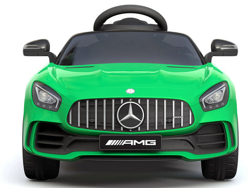 Official Licensed Mercedes AMG GTR ride on car with parental control-white/green.red