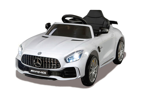 Official Licensed Mercedes AMG GTR ride on car with parental control-white/green.red