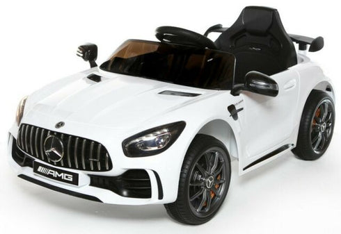 Official Licensed Mercedes AMG GTR ride on car with parental control-white/green.red