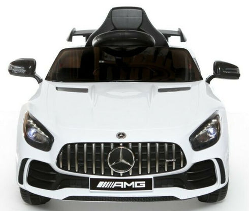 Official Licensed Mercedes AMG GTR ride on car with parental control-white/green.red