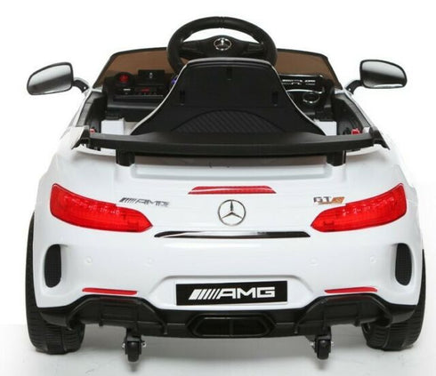 Official Licensed Mercedes AMG GTR ride on car with parental control-white/green.red