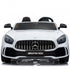 OFFICIAL LICENSED 24V KIDS ELECTRIC RIDE ON MERCEDES GT R AMG 4WD WITH PARENTAL REMOTE CONTROL - 2 SEATER MODEL WHITE