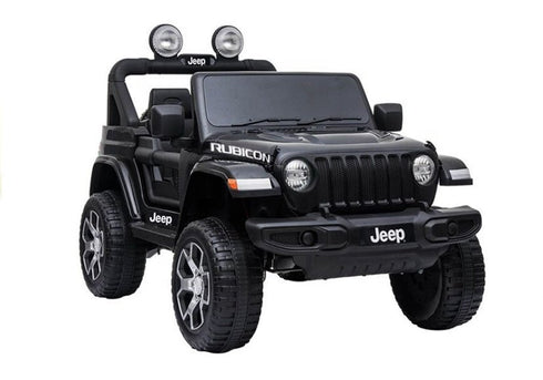Licensed Jeep Rubicon children's ride on car special Edition - 4WD 12V- Black