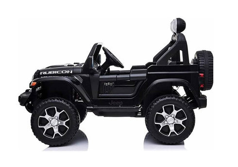 Licensed Jeep Rubicon children's ride on car special Edition - 4WD 12V- Black