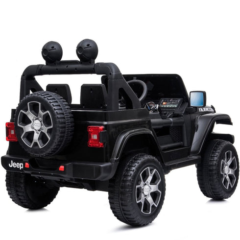 Licensed Jeep Rubicon children's ride on car special Edition - 4WD 12V- Black