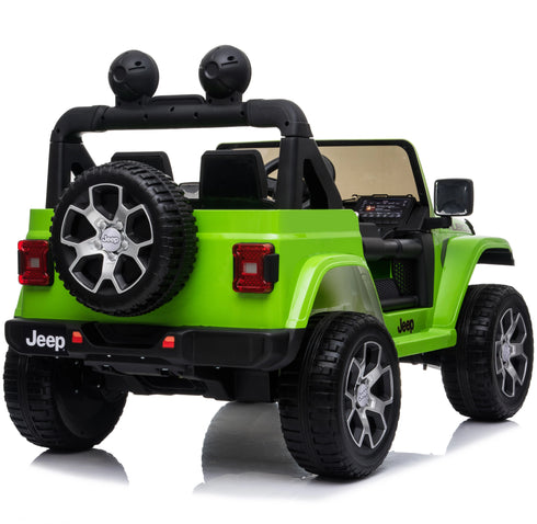 Licensed Jeep Rubicon children's ride on car special Edition - 4WD 12V- Green