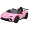 Licensed Lamborghini Huracan Performante Children's Battery Operated 12V Ride on car - Pink