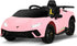 Licensed Lamborghini Huracan Performante Children's Battery Operated 12V Ride on car - Pink