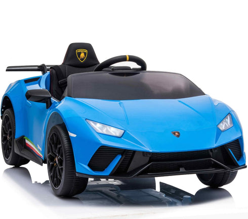 Licensed Lamborghini Huracan Performante Children's Battery Operated 12V Ride on car - Blue