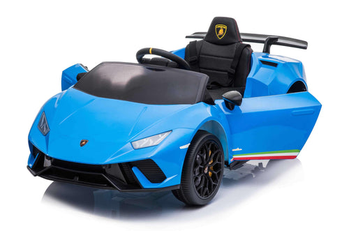 Licensed Lamborghini Huracan Performante Children's Battery Operated 12V Ride on car - Blue
