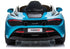 Licensed McLaren 720S Spider 12V Battery Electric Ride On Car Metallic Belize Blue