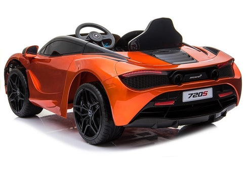 Licensed McLaren 720S Spider 12V Battery Electric Ride On Car- Metallic Orange