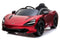 Licensed McLaren 720S Spider 12V Battery Electric Ride On Car Metallic wine red