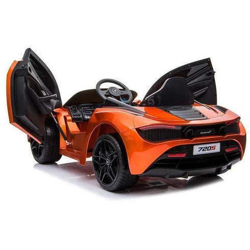Licensed McLaren 720S Spider 12V Battery Electric Ride On Car- Metallic Orange