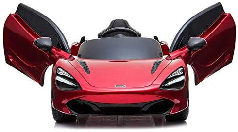 Licensed McLaren 720S Spider 12V Battery Electric Ride On Car Metallic wine red