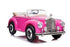 Mercedes Benz BEIGE 300S (W188) Licensed Kids Electric Ride On Car with Leather Seat, EVA wheels, Remote Control LED Lights and MP3- Pink