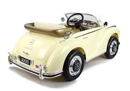 Mercedes Benz BEIGE 300S (W188) Licensed Kids Electric Ride On Car with Leather Seat, EVA wheels, Remote Control LED Lights and MP3- Beige