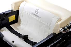 Mercedes Benz BEIGE 300S (W188) Licensed Kids Electric Ride On Car with Leather Seat, EVA wheels, Remote Control LED Lights and MP3- Beige