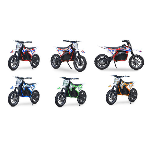 Kids Electric Dirt Bike 800W 36V  Neo Outlaw mini motorbike - Green