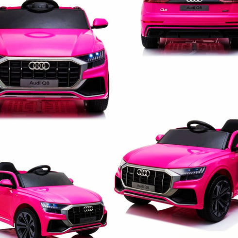 Licensed 12V Audi Q8 Children's Battery Operated 12v Ride on SUV - PINK