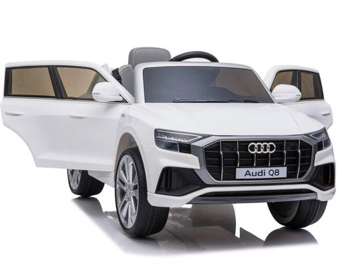 Licensed 12V Audi Q8 Children's Battery Operated 12v Ride on SUV - white