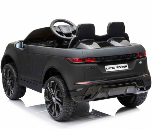 Licensed Range Rover Evoque childrens electric ride on car with parental control - Matte Black