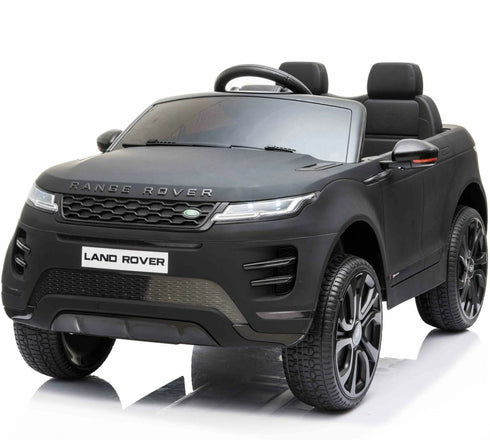 Licensed Range Rover Evoque childrens electric ride on car with parental control - Matte Black