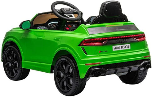 LICENSED 12V AUDI RS Q8 KIDS RIDE ON SUV GREEN