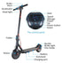 M12 Folding Electric Scooter 250w - Black/Red