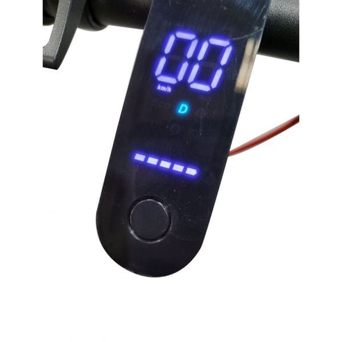 Adult M1 Electric Scooter 350w Motor Black with Digital Display with Coloured Decals on Pole