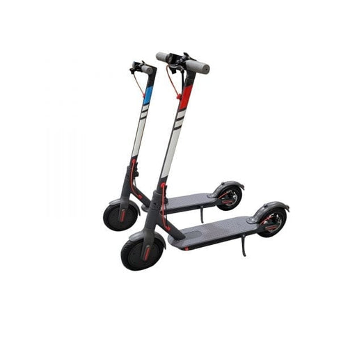 Adult M1 Electric Scooter 350w Motor Black with Digital Display with Coloured Decals on Pole