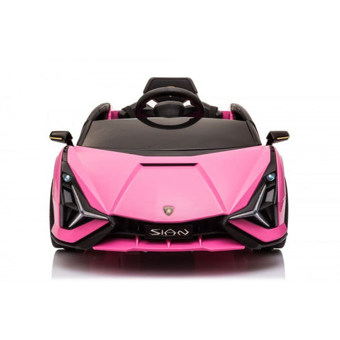 Licensed Lamborghini Sian childrens electric ride on car with parental control - Pink