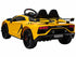 24V XL 2-SEATER DRIFT MODE LICENSED LAMBORGHINI SVJ KIDS ELECTRIC RIDE ON CAR - Yellow