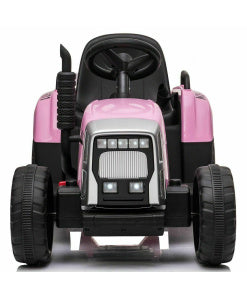 KIDS ELECTRIC RIDE ON TRACTOR WITH TRAILER & PARENTAL REMOTE CONTROL 12v