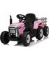 KIDS ELECTRIC RIDE ON TRACTOR WITH TRAILER & PARENTAL REMOTE CONTROL 12v