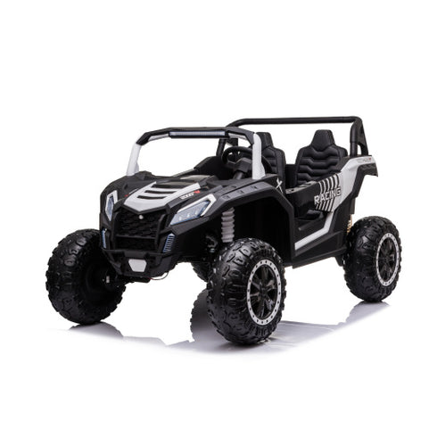 Kids Ride on 24v ATV Large Size 2 Seater Ride On Buggy with Leather Seats Eva Rubber Wheels and MP4 TV