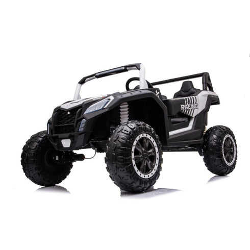 Kids Ride on 24v ATV Large Size 2 Seater Ride On Buggy with Leather Seats Eva Rubber Wheels and MP4 TV