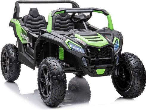Kids Ride on 24v ATV Large Size 2 Seater Ride On Buggy with Leather Seats Eva Rubber Wheels and MP4 TV