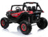 Renegade UTV-MX Buggy Style 24V 4WD Kids Electric Ride On With EVA Tyres, LEATHER seats and MP4 screen - Red spider-web