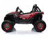 Renegade UTV-MX Buggy Style 24V 4WD Kids Electric Ride On With EVA Tyres, LEATHER seats and MP4 screen - Red spider-web