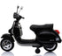 Licensed Children's Vespa 12V Ride On Electric Bike - Black