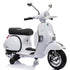 Licensed Children's Vespa 12V Ride On Electric Bike - White