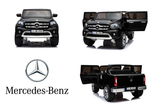 Kids Licensed Mercedes X Class Pickup 24v 4WD Electric / Battery Ride on Car Jeep Black