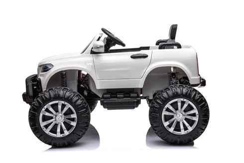 New Mercedes monster truck 24v 4wd mp4 kids ride on car - White