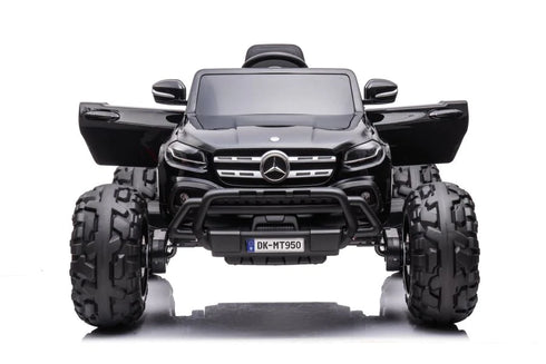 New Mercedes monster truck 24v 4wd mp4 kids ride on car - Black