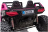 Clash Buggy 24v Extra Large 2 Seater Ride on- Pink