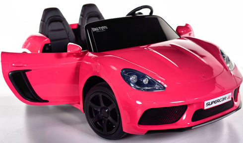 New Super Sport XL 24V Porsche style Ride On Car with 180W Brushless Motor - Pink